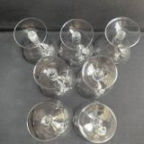 7 Baccarat Saint Hélier champagne glasses