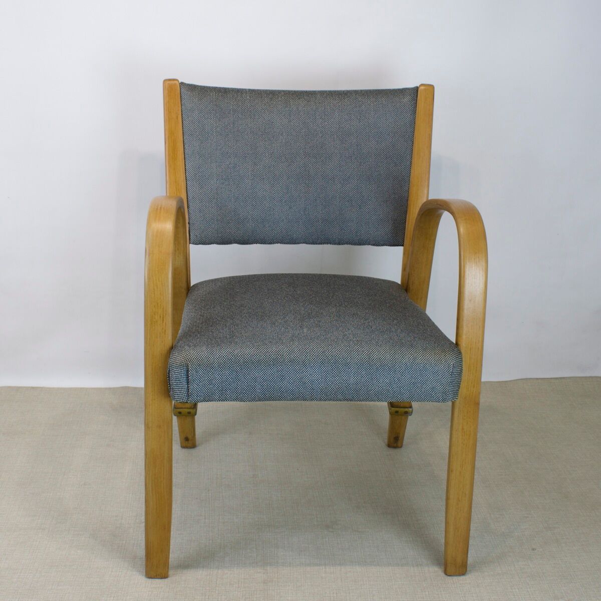 Bridge Bow Wood armchair for Steiner, 1950