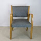 Bridge Bow Wood armchair for Steiner, 1950