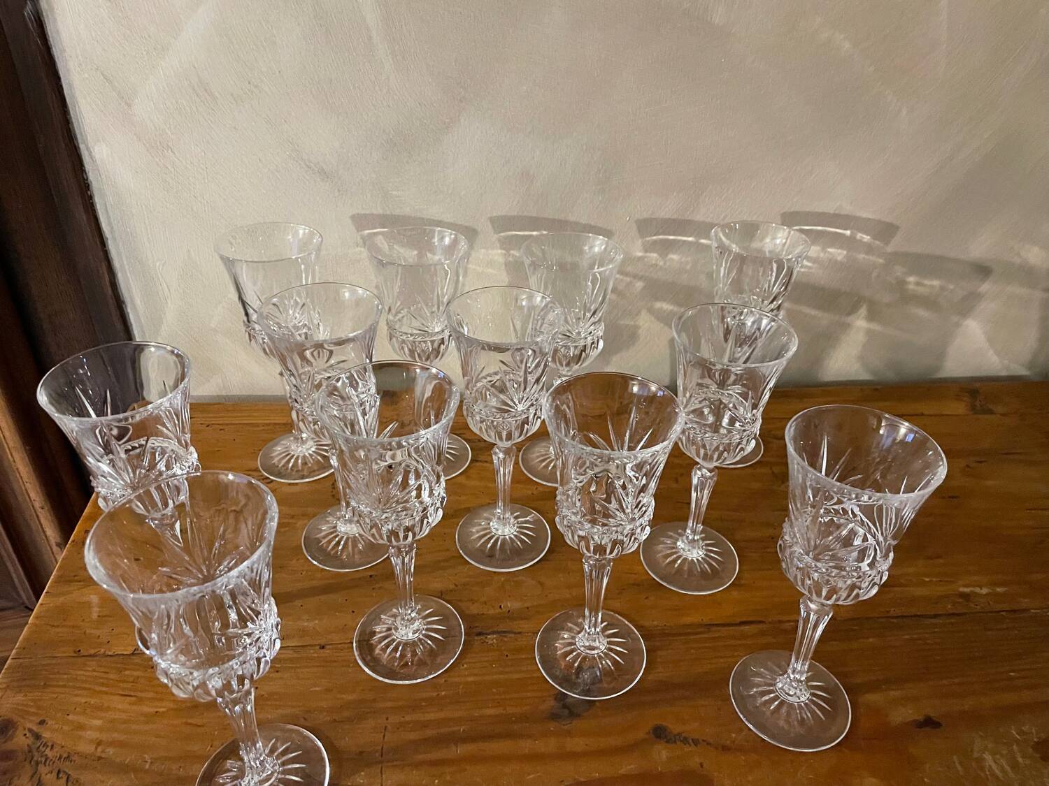 Carthage crystal water glasses