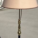 Vintage MS Belysning lamp in turned brass