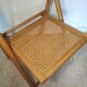 Chaise pliante assise cannée