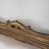 LARGE EARLY 20TH CENTURY WALL MIRROR IN GILDED WOOD IN BAROQUE STYLE