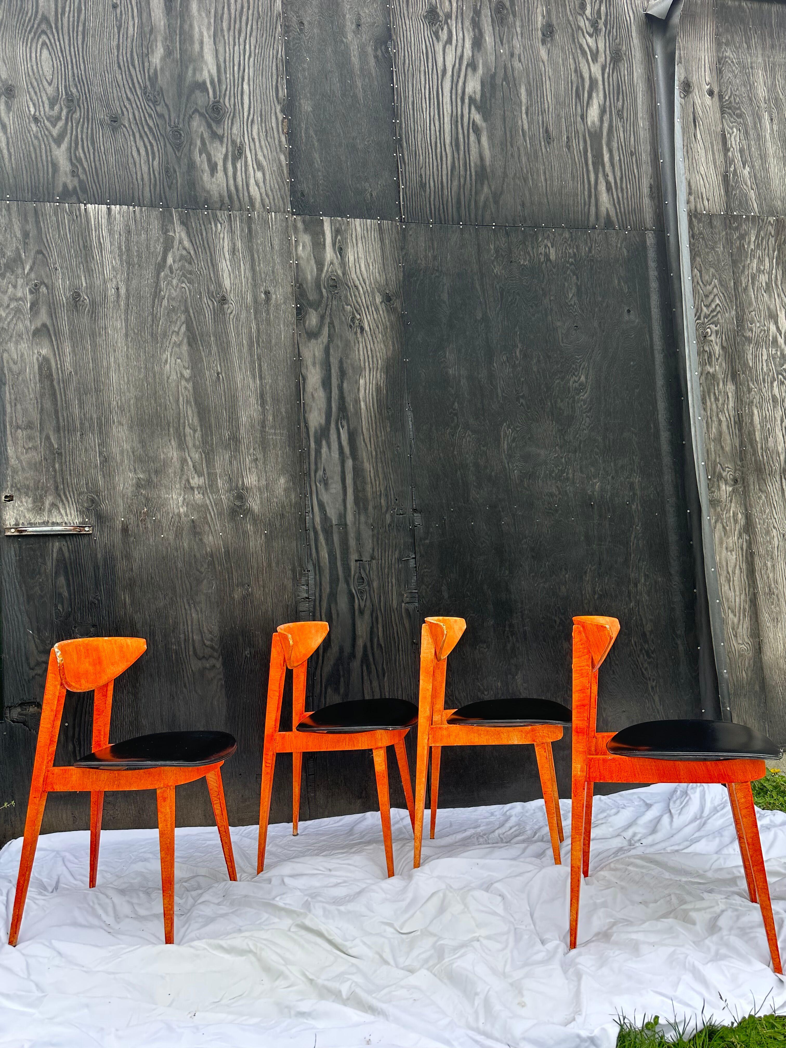 4 baumann chairs model fontania