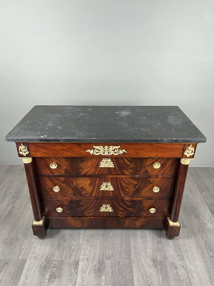 Commode Empire en acajou, XIXe siècle