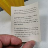 Yellow glass vase from German Walther glass estimated 1970-80s.