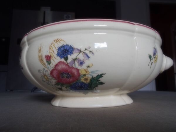 Saladier fleuri digoin sarguemines
