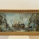 Marcel thomas jura painter, large oil on canvas, marine, trawler