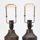 Pair of table lamps by Aldo Londi for Bitossi Sweden 1960 Signed