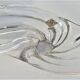 Bowl of fruit Vannes le Chatel Crystal, vintage, 50s, 60