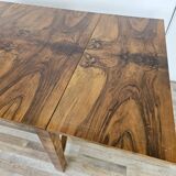 Extendable Art Deco table in olive root