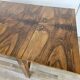 Extendable Art Deco table in olive root