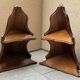 Pair of vintage corner shelves