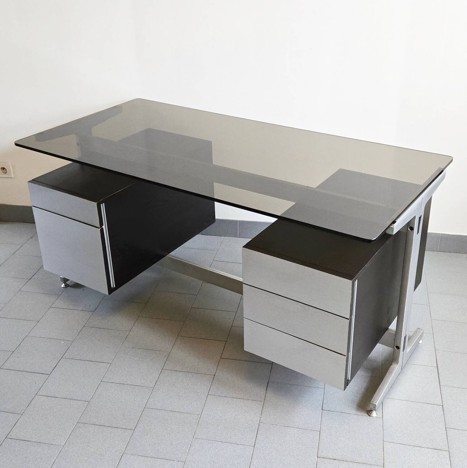 Vintage 1970 desk by Etienne Fermigier for JFR