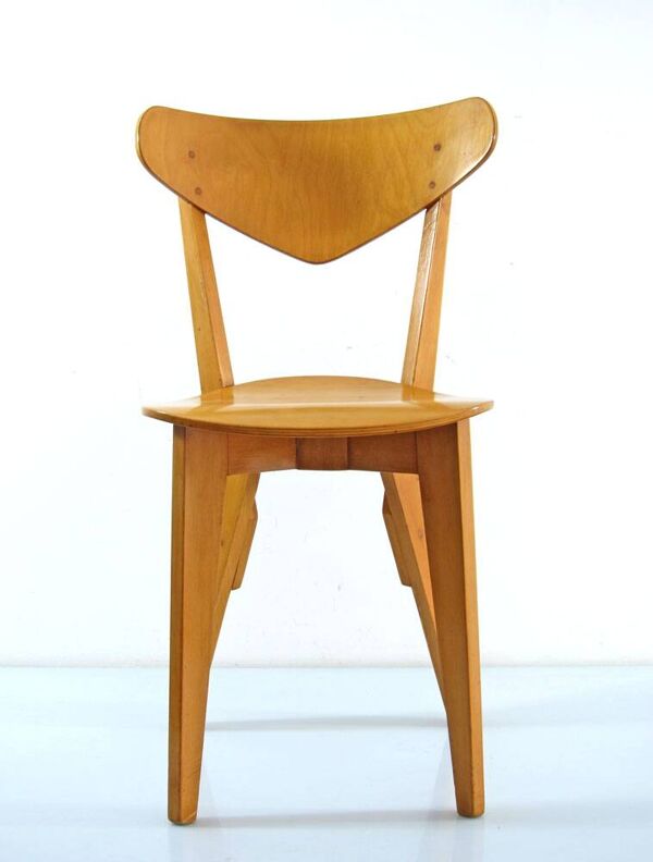 Chaises Hein Stolle en contreplaqué vintage des années 1940