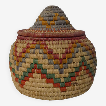 Old ethnic rattan box