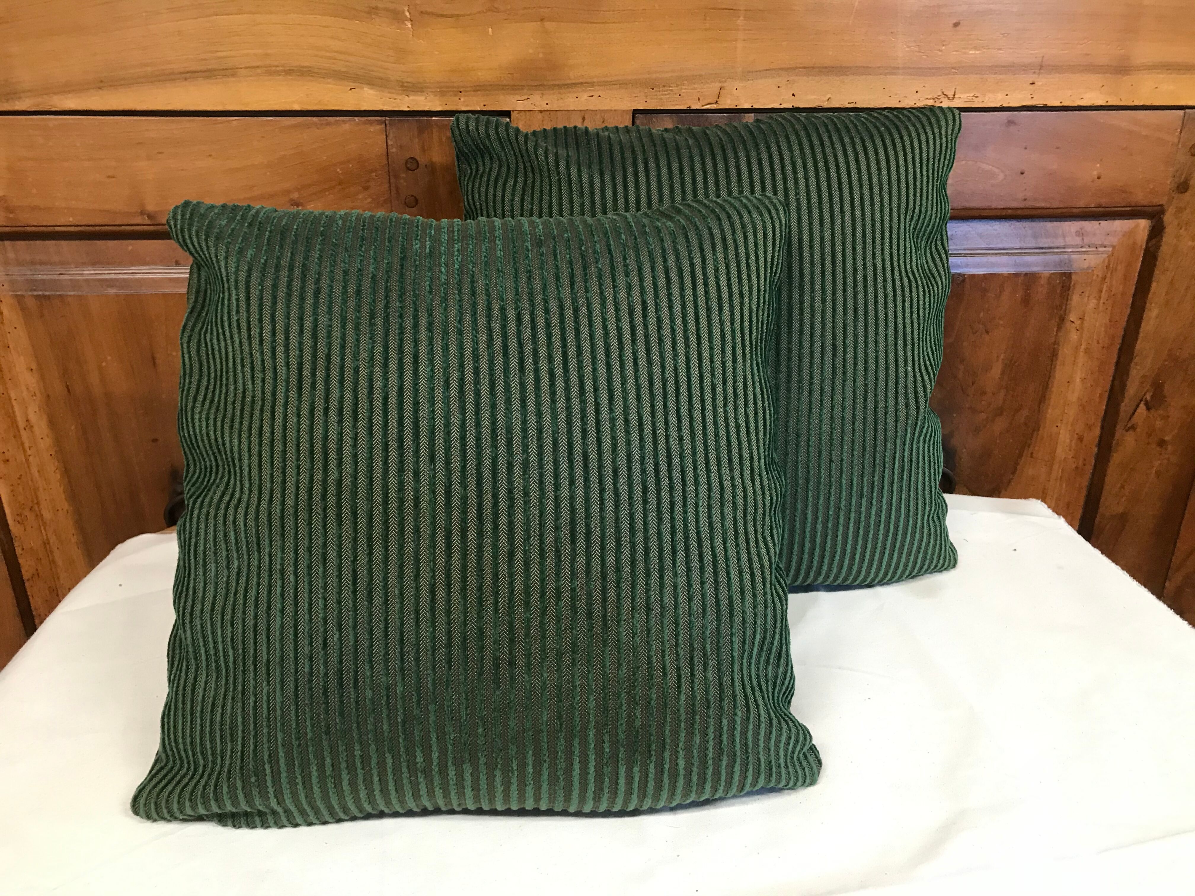 Velvet cushions