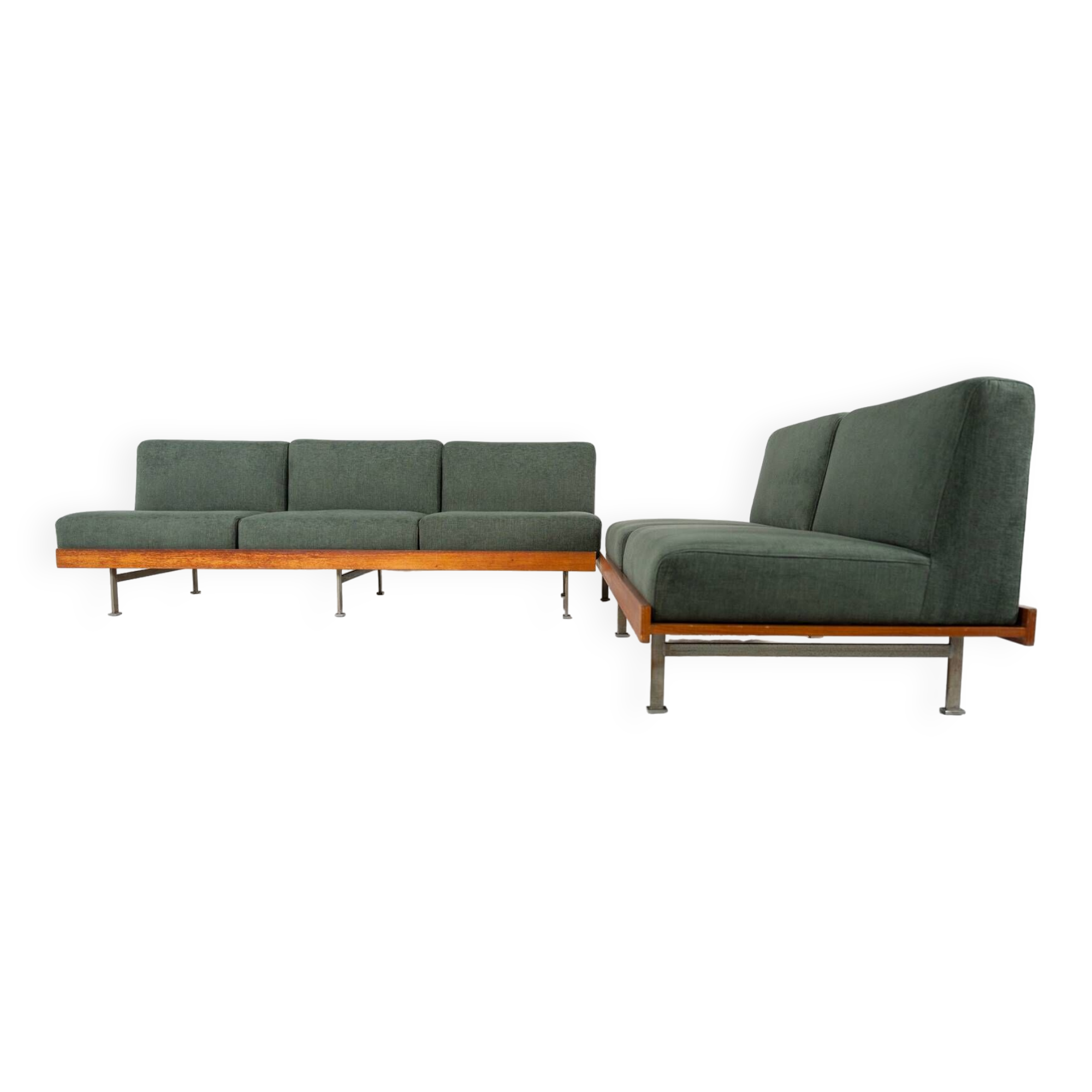 Mid-Century Modern Sofa, Saporiti, Italy, 1960s - New Upholstery
