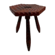 Vintage brutalist stool side table minimalistic