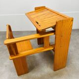 Folding pine children's desk by Trama, desk