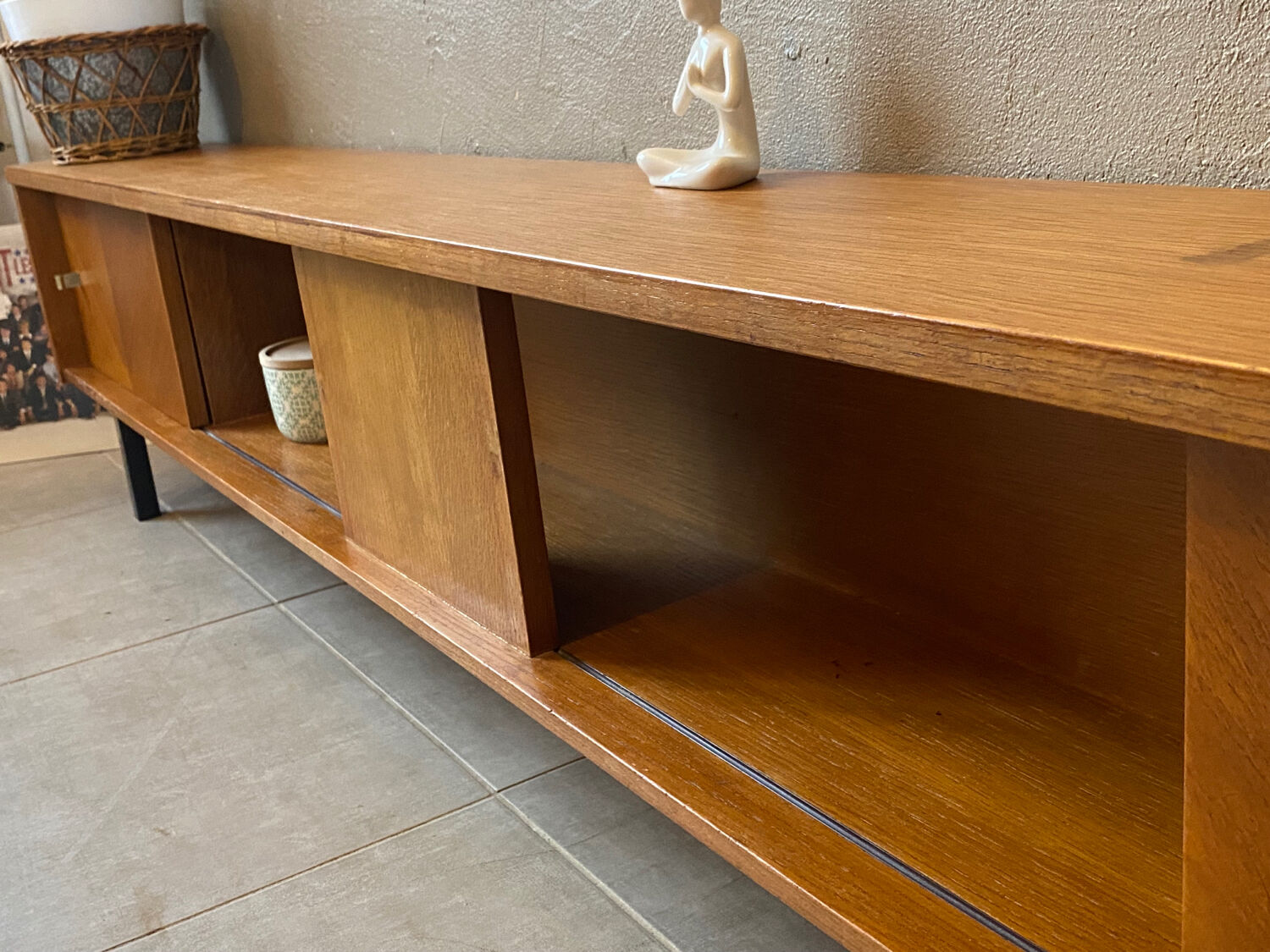Vintage wooden sideboard (shallow)