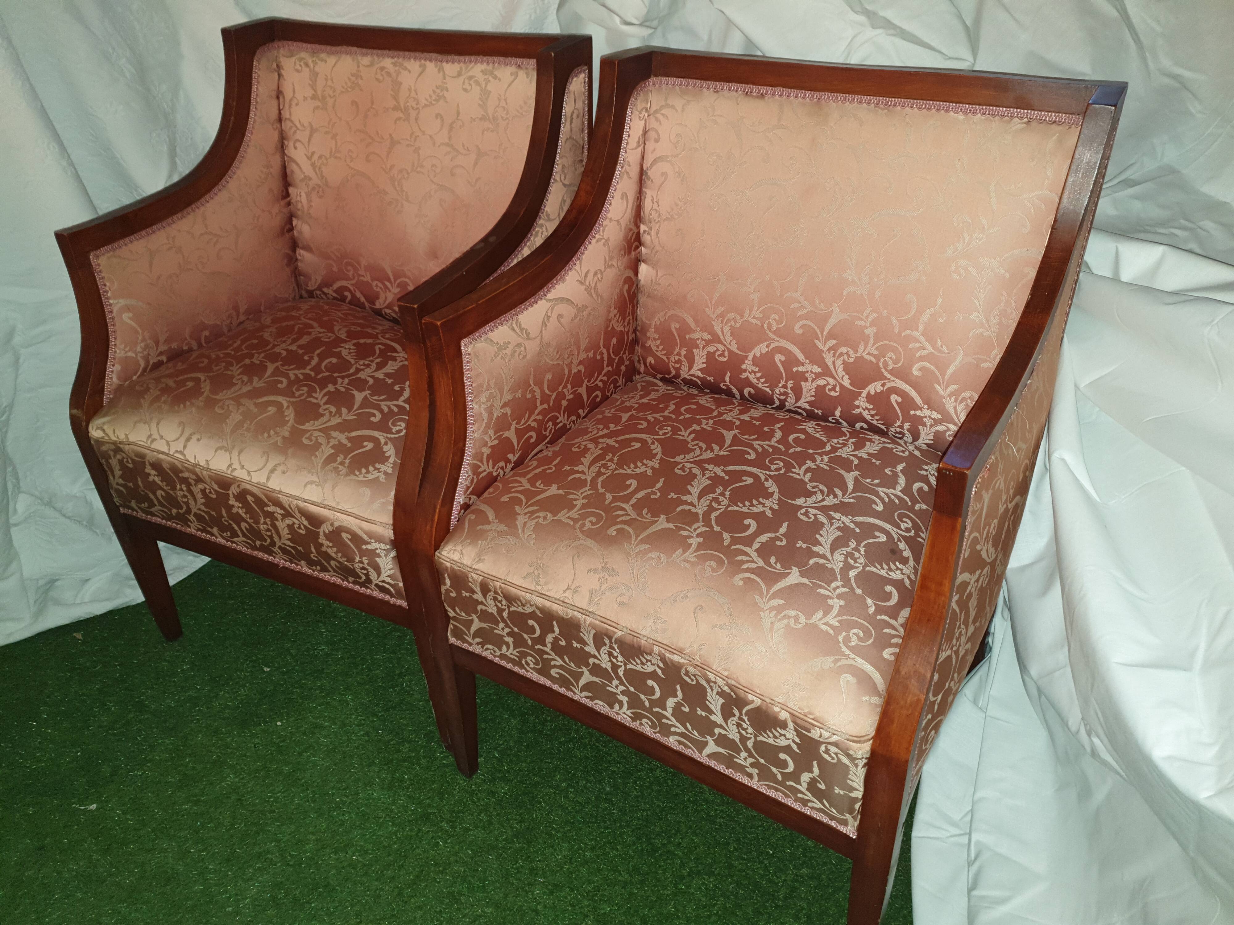 Paire de bergère art deco