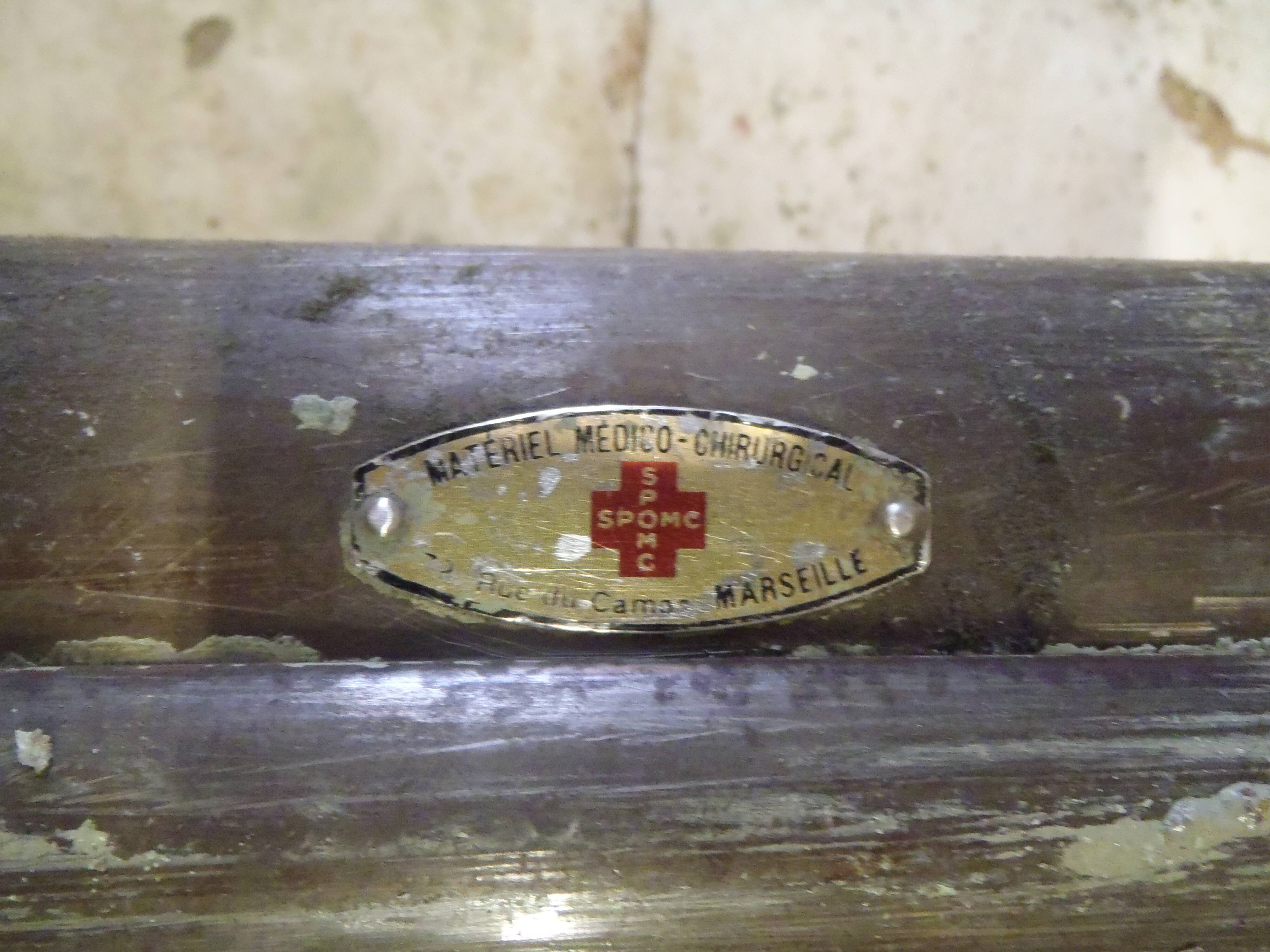 Industrial metal column cabinet.