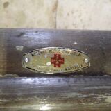 Industrial metal column cabinet.