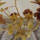 Large Vintage French FloralThree Arm Candelabra – Tied Bouquet Style