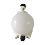 Vintage ceramic lamp Pierrot 70s