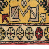 Handwoven oriental runner rug traditional milas carpet- 81x268cm