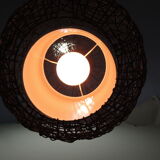 Brown rattan pendant lamp