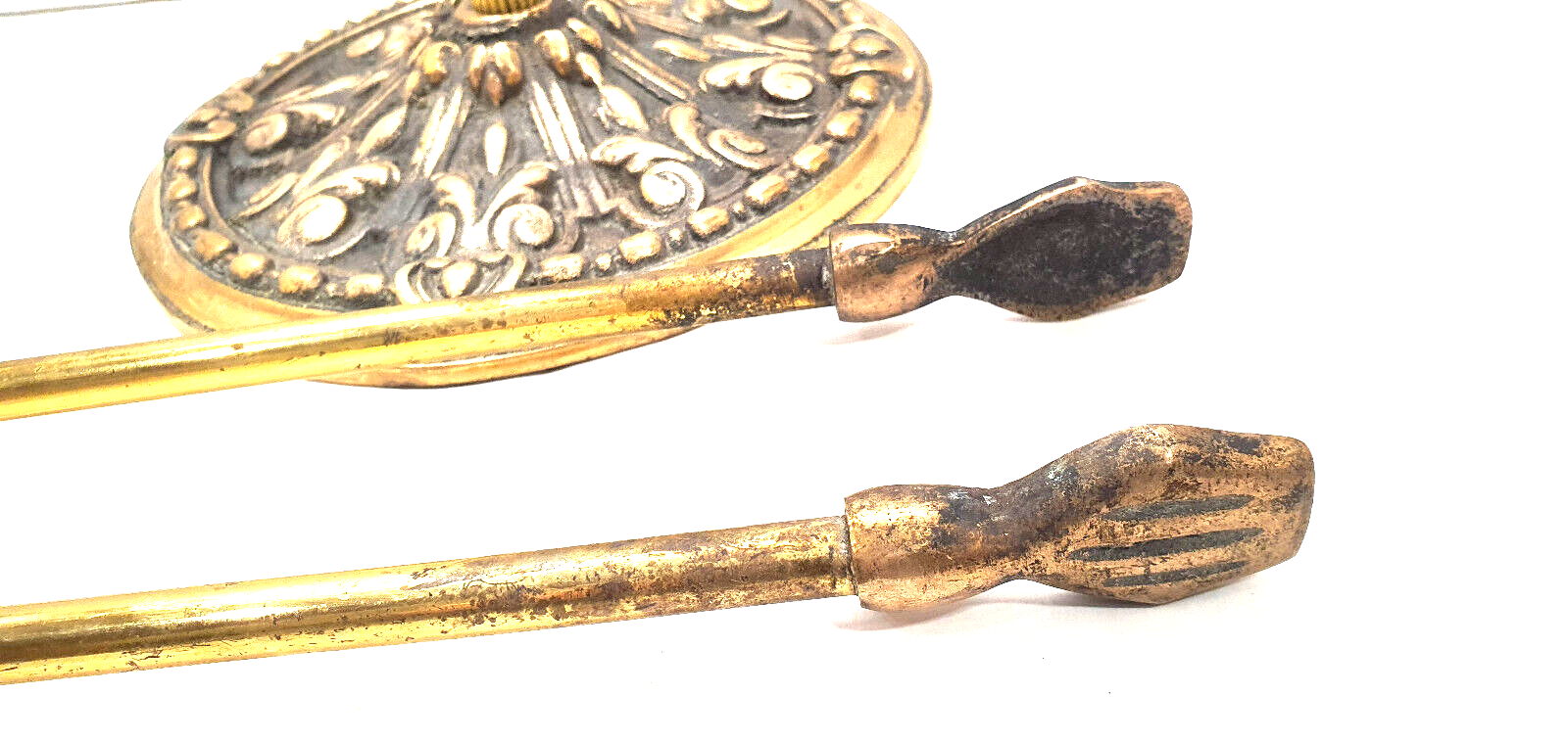 Bronze fireplace servant