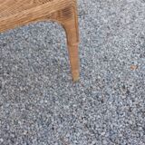 Rattan armchair and rattan coffee table from the 70s