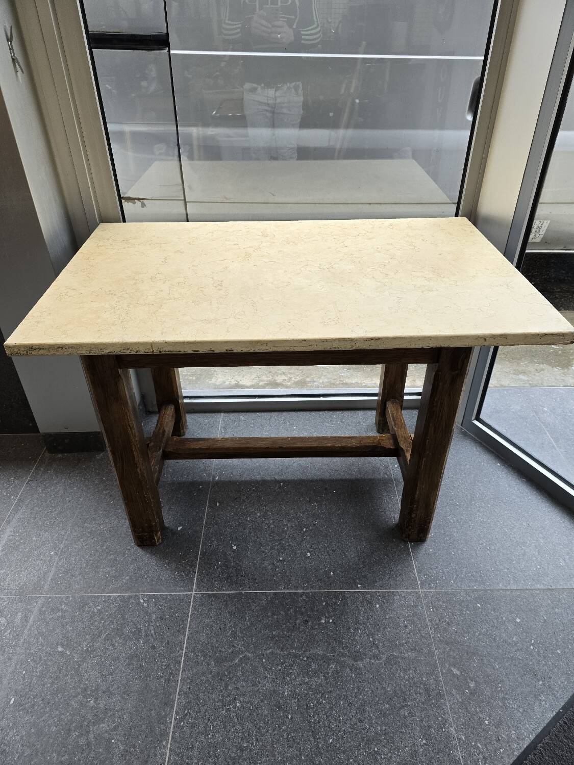 Small farm table with granite top