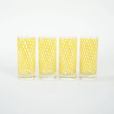Set of highball glasses, Italian design, 1970s, manufactured in Italy