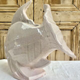 Cracked ceramic fish Art Deco Le Jan