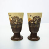 Pair of mazagran (coffee cups) 1970s