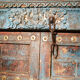 Door sculpted Indian Rajasthan old patina original old teak