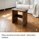 Authentic antique milking stool in solid wood – Rustic charm & ro