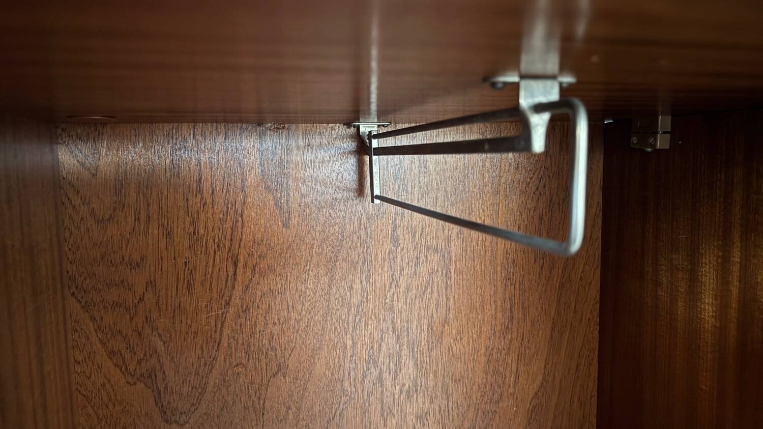 60/70 varnished wooden secretary cabinet