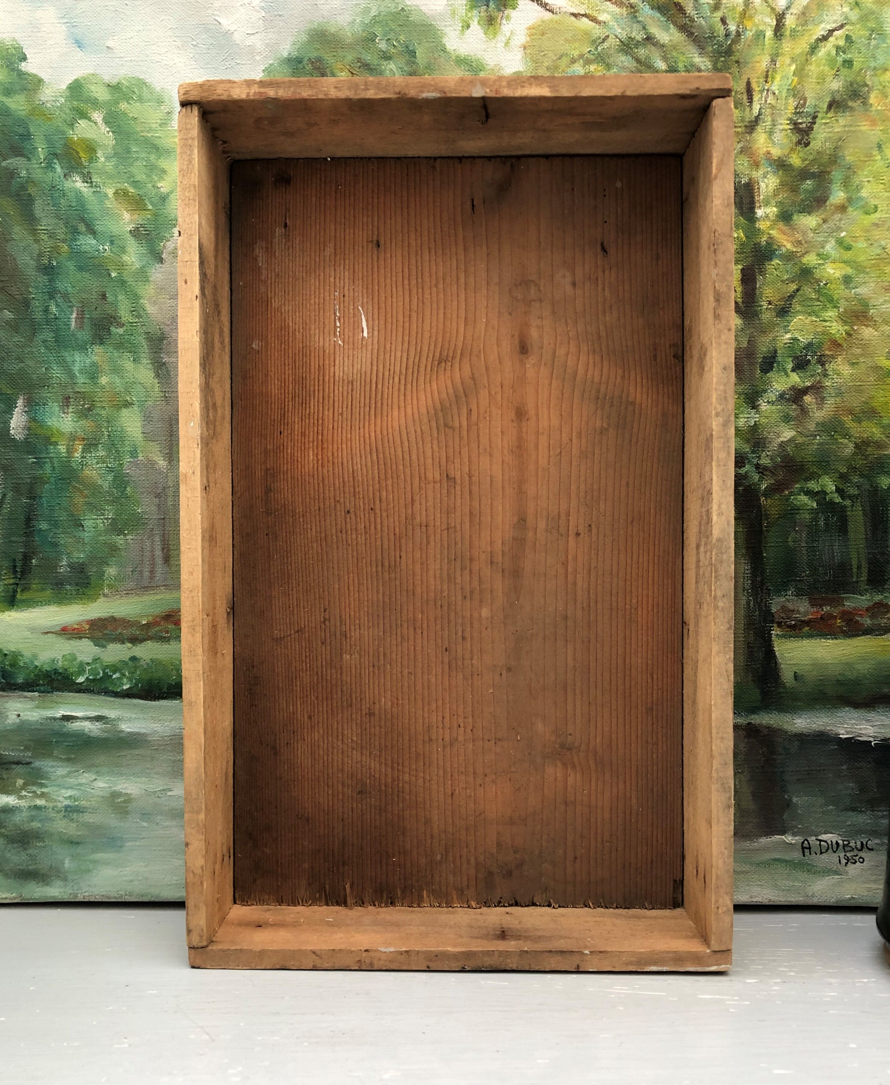 Old wooden box industrial