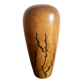 Large wooden vase