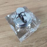 70s glass cube table lighter