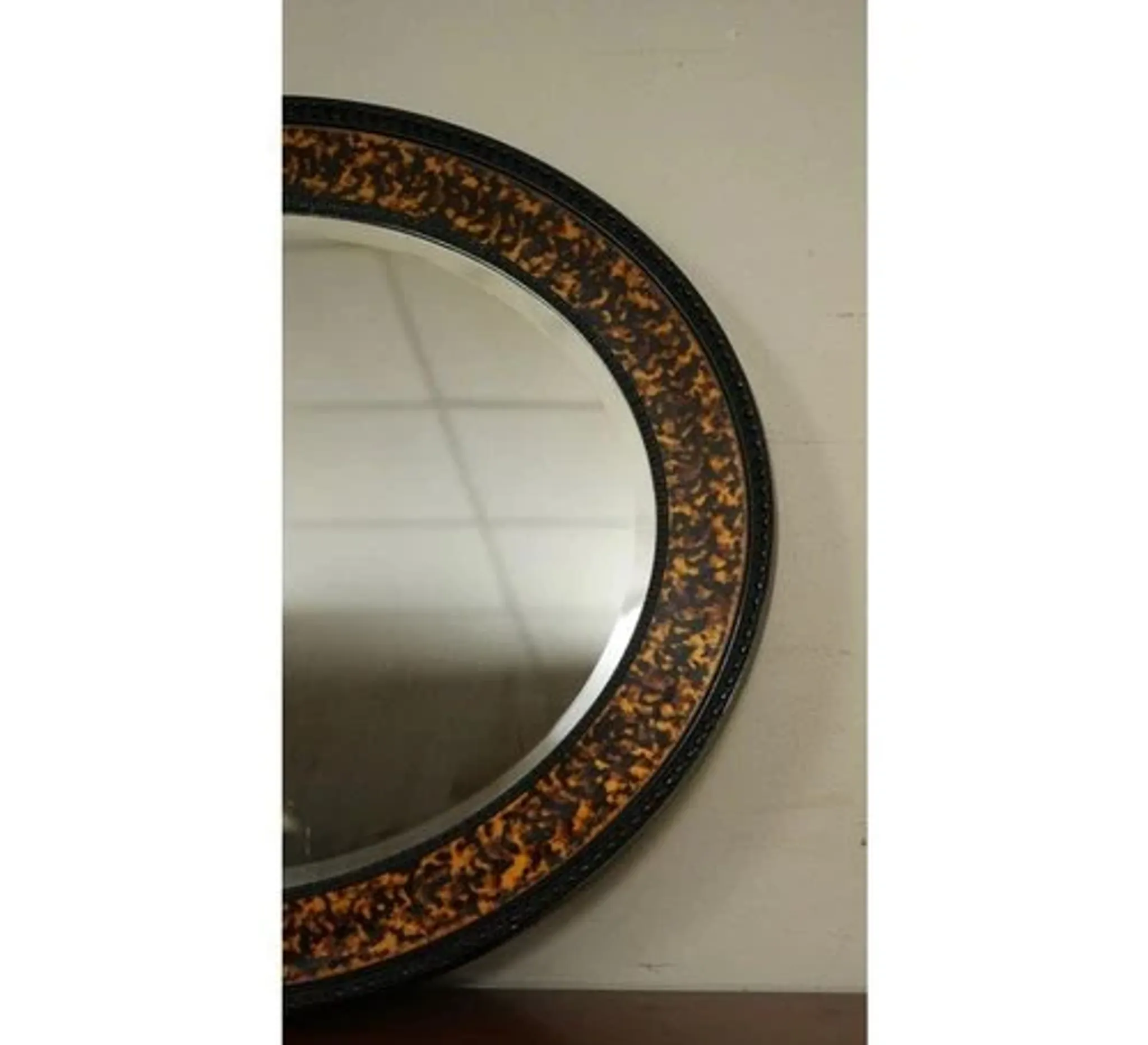 Vintage Oval Wall Mirror in the style of William Yeoward