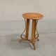 Bamboo and rattan pedestal table