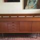 Scandinavian sideboard in teak design