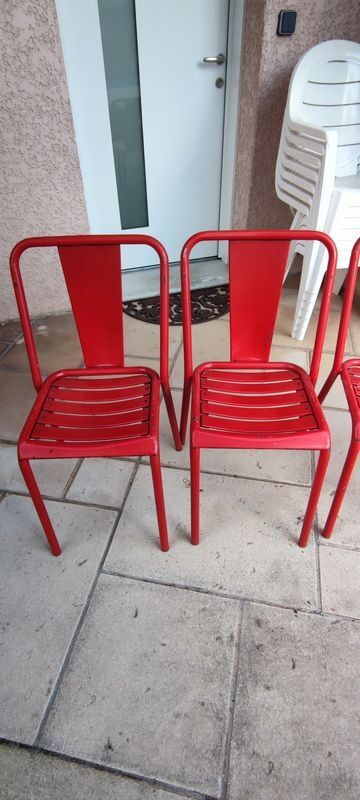Chaises tolix modèle T4