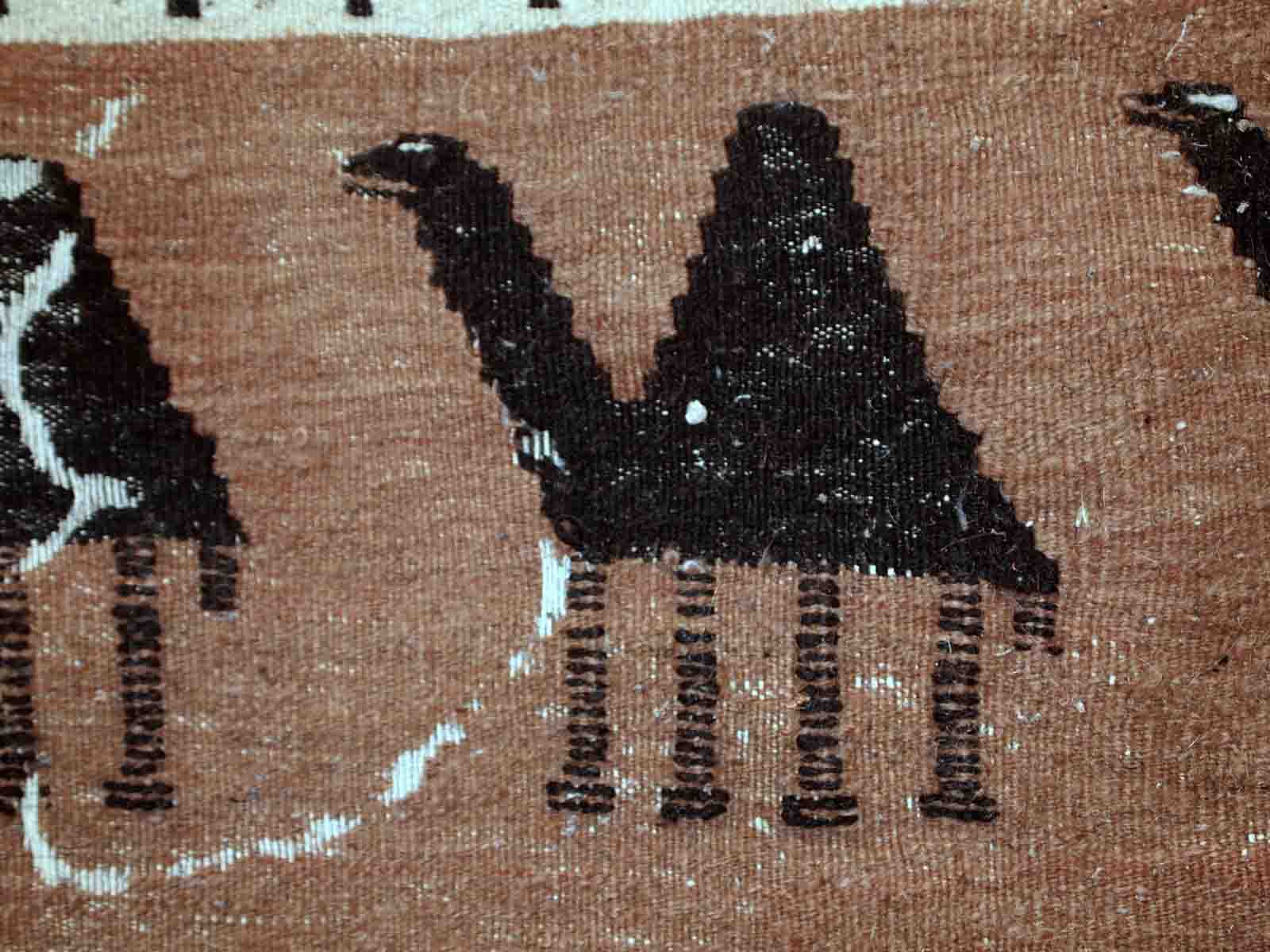 Ancient persian ardabil handmade carpet 92cm x 142cm 1930s, 1c667