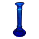 Blue glass candle holder